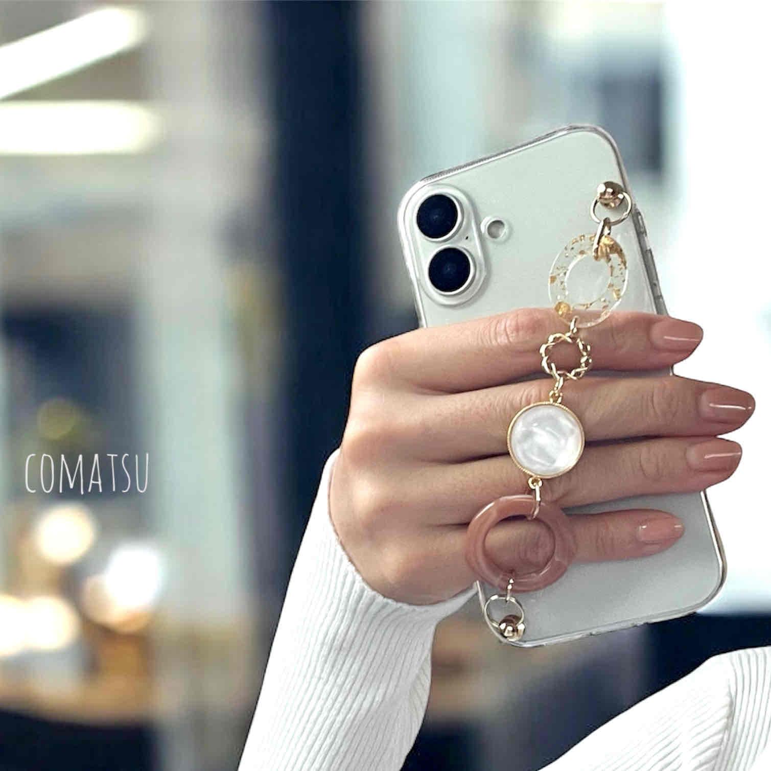 PrettyWomanハンドホルダースマホケース 落下防止ベルトストラップ付きスマホカバー | 6枚目